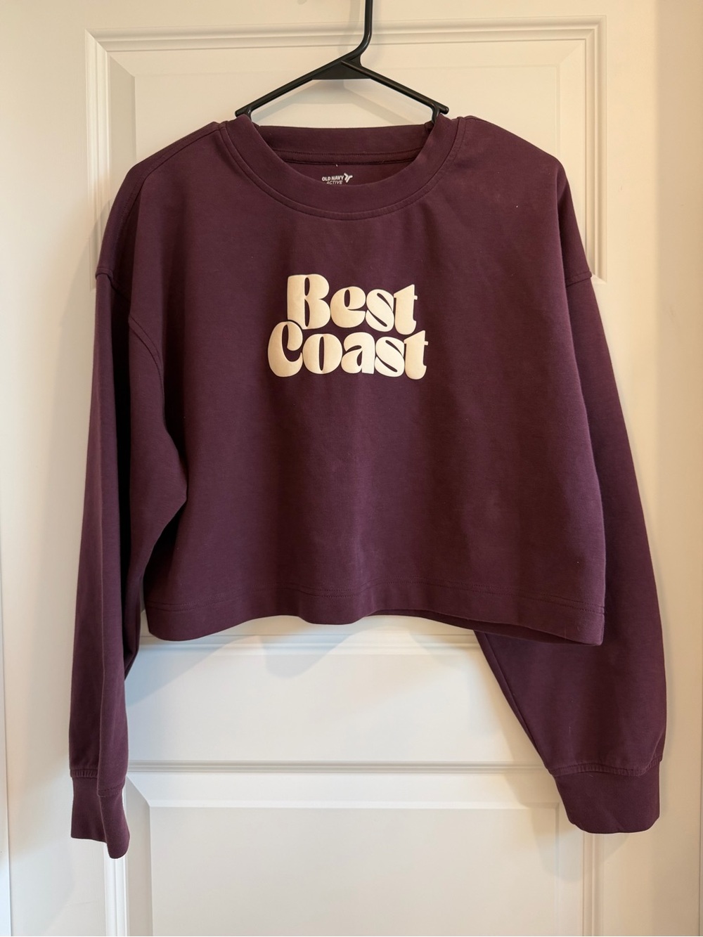 Best Coast Old Navy Active Cropped Crewneck Sweatshirt